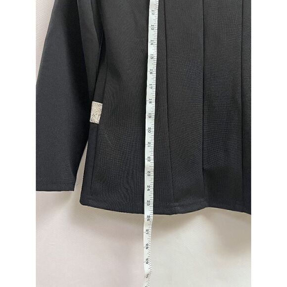 Steven Paul Womens Collared Full zip up Jacket Black Sz M 100% Polyester - Picture 5 of 5